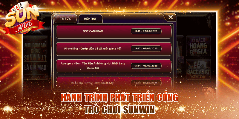 Hành trình phát triển cổng trò chơi Sunwin