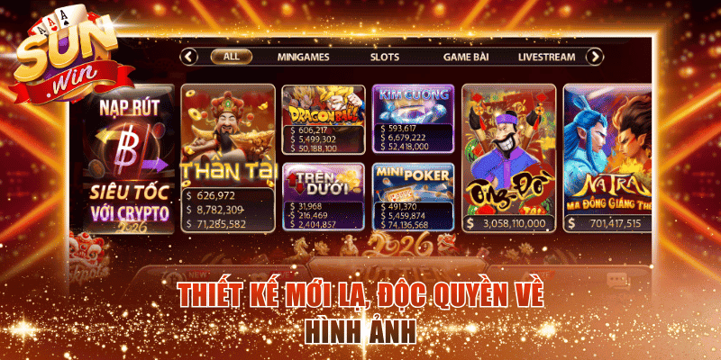 Thiết kế mới lạ, độc quyền về hình ảnh.